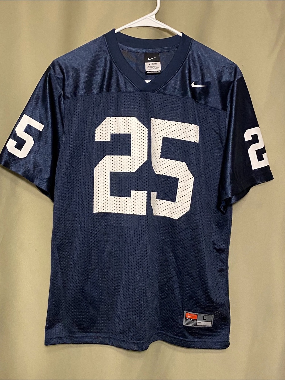 Nike Team  Penn State Nittany Lions NCAA Navy Youth Football Jersey #25 L 16/18